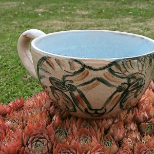 grande tasse grès bélier
